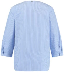 Gerry Weber 3/4 Arm Baumwollbluse Mit Faltendetail -Gerry Weber Verkäufe 34 arm baumwollbluse mit faltendetail 03