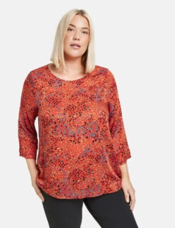 3/4 Arm Bluse Aus Nachhaltiger Qualität -Gerry Weber Verkäufe 34 arm bluse aus nachhaltiger qualitaet 01