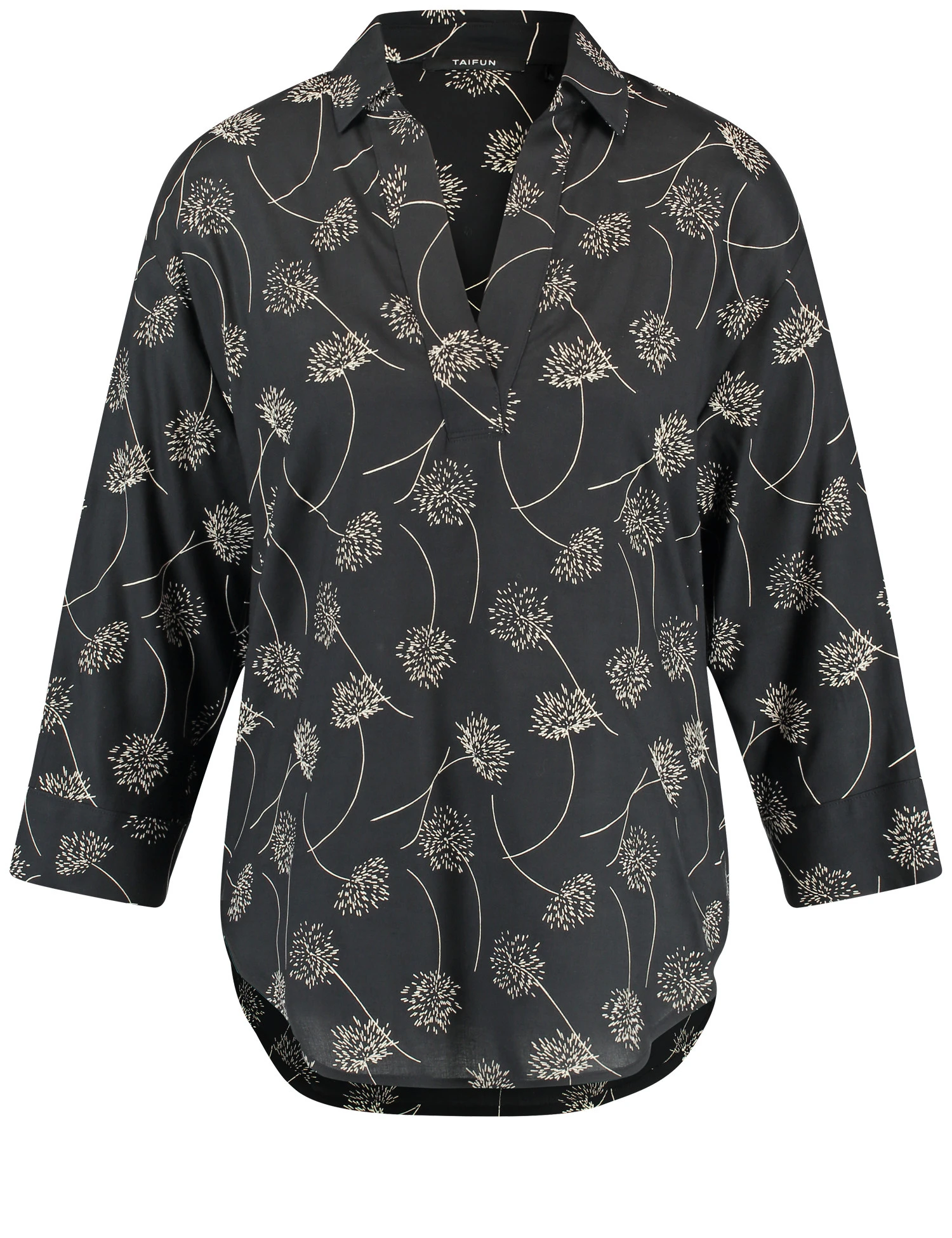 Taifun 3/4 Arm Bluse Mit Abgerundetem Saum 4 Taifun 3/4 Arm Bluse Mit Abgerundetem Saum – Bild 2