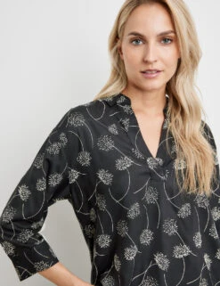 Taifun 3/4 Arm Bluse Mit Abgerundetem Saum 11 Taifun 3/4 Arm Bluse Mit Abgerundetem Saum -Gerry Weber Verkäufe 34 arm bluse mit abgerundetem saum 100