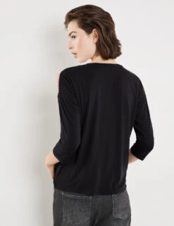 Taifun 3/4 Arm Shirt Mit Platziertem Print -Gerry Weber Verkäufe 34 arm shirt mit platziertem print 104