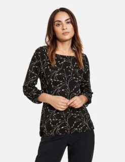 Taifun 3/4 Arm Shirt Mit Print -Gerry Weber Verkäufe 34 arm shirt mit print 01