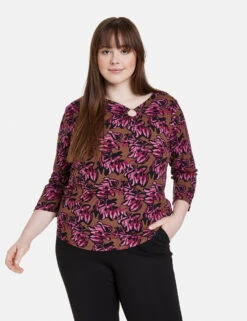 3/4 Arm Shirt Mit Ring-Detail -Gerry Weber Verkäufe 34 arm shirt mit ring detail 01