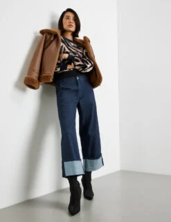 Taifun 3/4 Jeans Culotte Wide Leg -Gerry Weber Verkäufe 34 jeans culotte wide leg 102