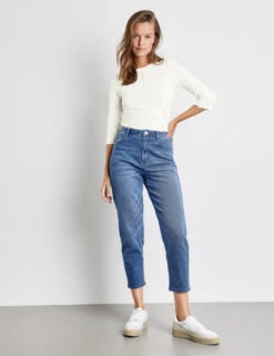 Taifun 3/4 Jeans Im Lässigen Mom Fit