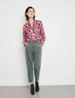 Taifun 3/4 Jeans Mit Bundfalten Mom