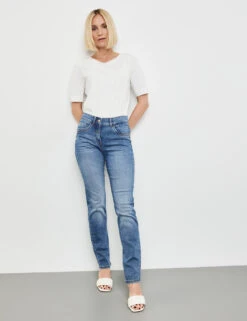 Gerry Weber 5-Pocket Jeans Best4me Slimfit Mit Steinchendekor