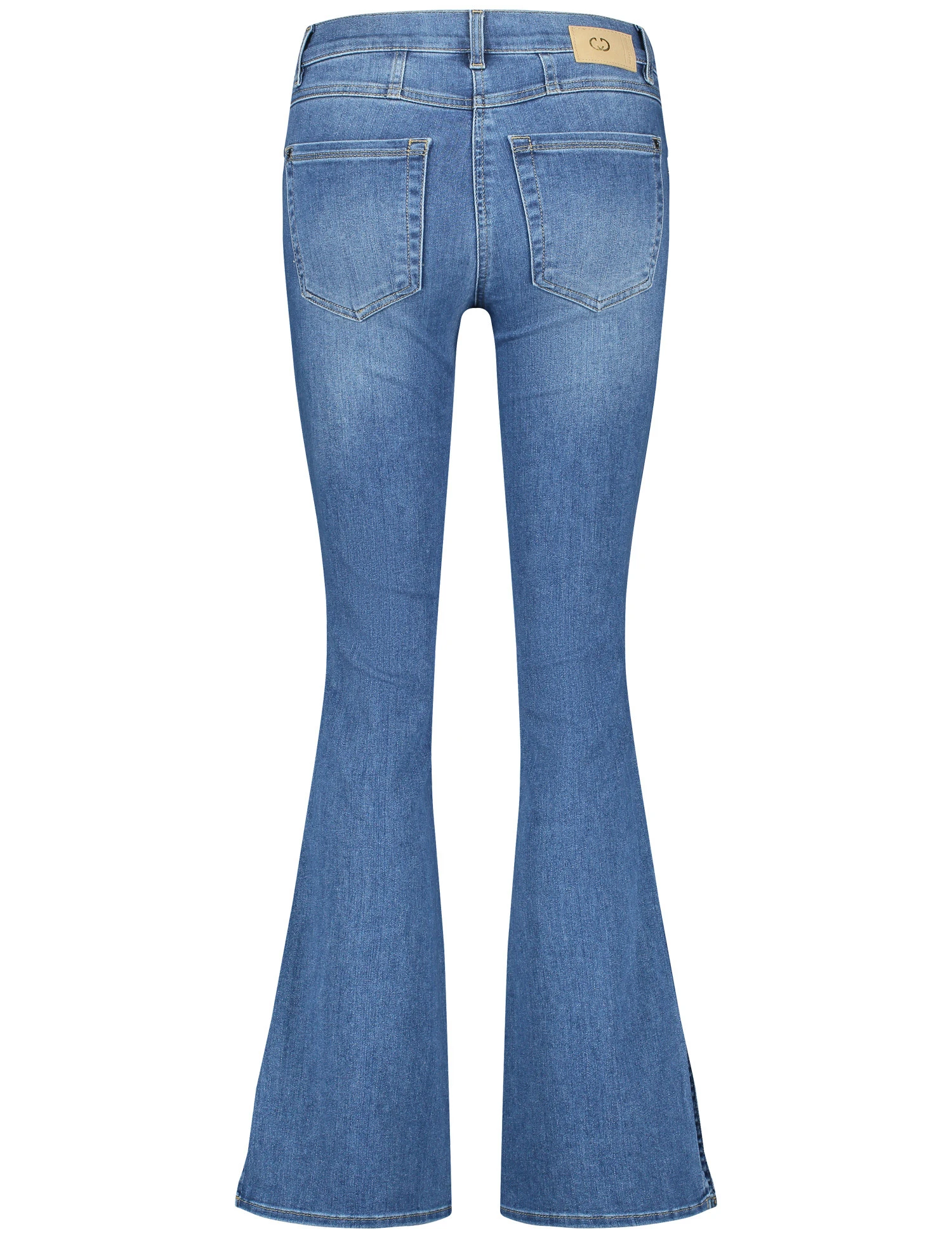 Gerry Weber 5-Pocket Jeans Flared Mit Längsbiese Und Seitenschlitzen 5 Gerry Weber 5-Pocket Jeans Flared Mit Längsbiese Und Seitenschlitzen – Bild 3