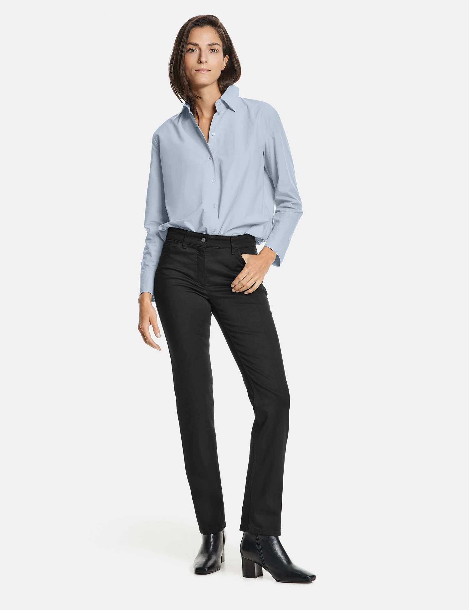 Gerry Weber 5-Pocket Jeans Straight Fit Kurzgröße 9 Gerry Weber 5-Pocket Jeans Straight Fit Kurzgröße – Bild 7