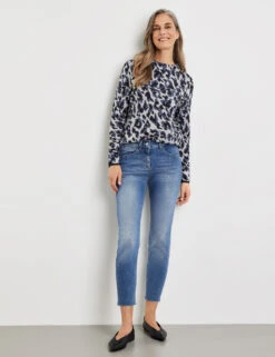 Gerry Weber 7/8 Hose BEST4ME CROPPED Mit Steinchendekor