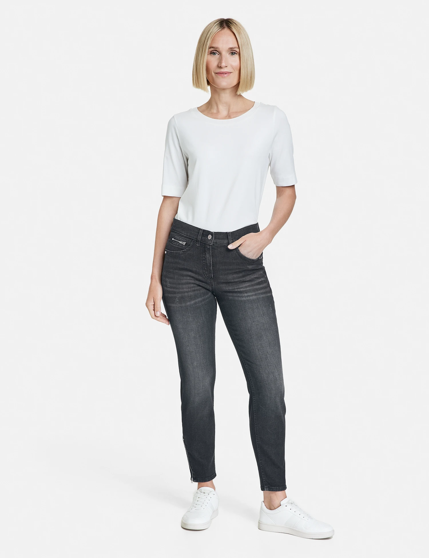 Gerry Weber 7/8 Hose BEST4ME CROPPED Mit Washed-Out Effekt 9 Gerry Weber 7/8 Hose BEST4ME CROPPED Mit Washed-Out Effekt – Bild 7