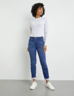 Taifun 7/8 Jeans BoyfriendTS Mit Washed-Out-Effekt