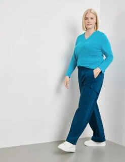 Basic Pullover Mit V-Ausschnitt -Gerry Weber Verkäufe basic pullover mit v ausschnitt 102