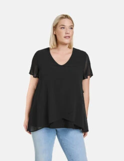 Blusenshirt Mit Chiffon-Layer 15 Blusenshirt Mit Chiffon-Layer -Gerry Weber Verkäufe blusenshirt mit chiffon layer 01