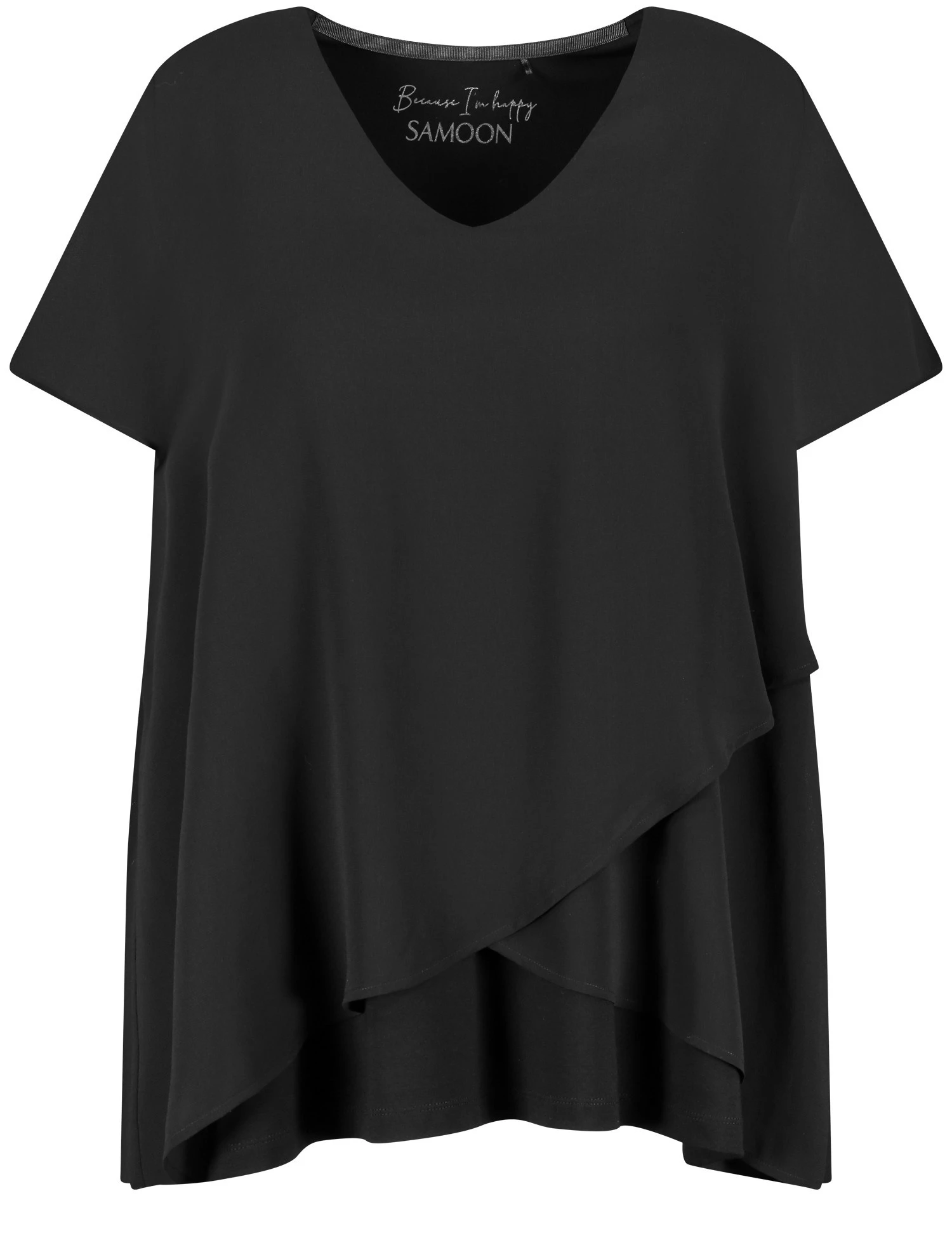 Blusenshirt Mit Chiffon-Layer 4 Blusenshirt Mit Chiffon-Layer – Bild 2