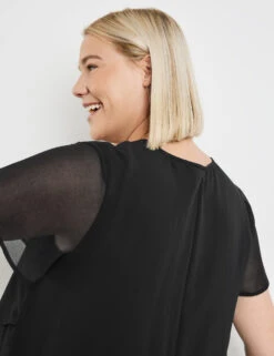 Blusenshirt Mit Chiffon-Layer 12 Blusenshirt Mit Chiffon-Layer -Gerry Weber Verkäufe blusenshirt mit chiffon layer 100