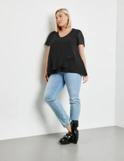 Blusenshirt Mit Chiffon-Layer 13 Blusenshirt Mit Chiffon-Layer -Gerry Weber Verkäufe blusenshirt mit chiffon layer 102