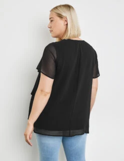 Blusenshirt Mit Chiffon-Layer 14 Blusenshirt Mit Chiffon-Layer -Gerry Weber Verkäufe blusenshirt mit chiffon layer 104