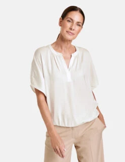 Gerry Weber Blusenshirt Mit Elastischem Saum -Gerry Weber Verkäufe blusenshirt mit elastischem saum 01
