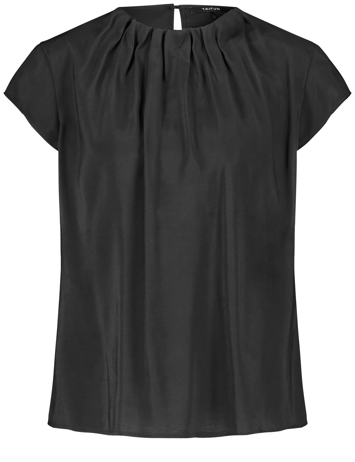 Taifun Blusenshirt Mit Gerafftem Ausschnitt 3 Taifun Blusenshirt Mit Gerafftem Ausschnitt – Bild 2