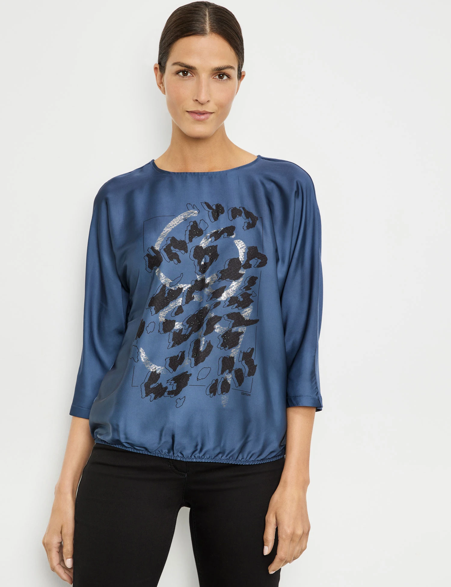 Gerry Weber Blusenshirt Mit Material-Patch Und Frontprint 3 Gerry Weber Blusenshirt Mit Material-Patch Und Frontprint