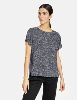 Gerry Weber Blusenshirt Mit Minimalmuster EcoVero -Gerry Weber Verkäufe blusenshirt mit minimalmuster ecovero 01