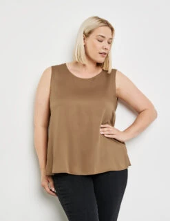 Blusentop Mit Subtilem Glanz