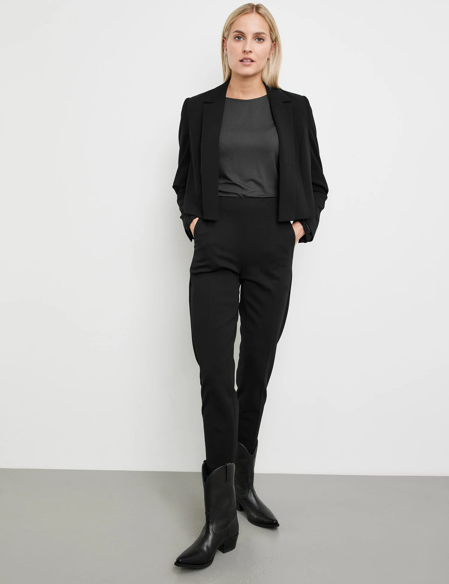 Taifun Boleroblazer Aus Feiner Stretch-Qualität 7 Taifun Boleroblazer Aus Feiner Stretch-Qualität – Bild 5