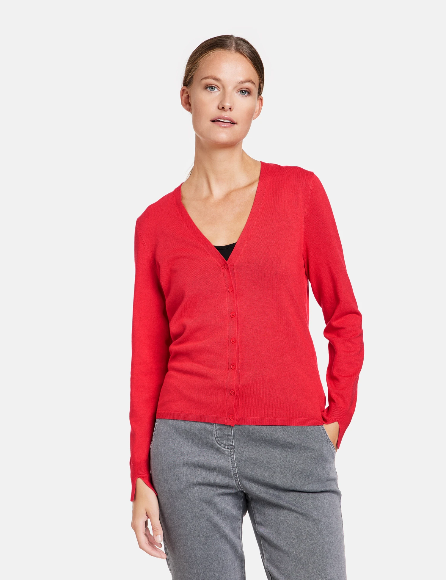 Taifun Cardigan Aus Feinstrick Mit Geschlitztem Ärmel 8 Taifun Cardigan Aus Feinstrick Mit Geschlitztem Ärmel – Bild 6