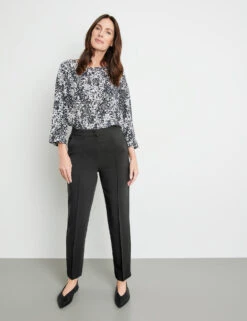 Gerry Weber Elegante Stretchhose Mit Längsbiesen