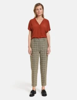 Gerry Weber Fein Karierte 7/8 Hose 15 Gerry Weber Fein Karierte 7/8 Hose -Gerry Weber Verkäufe fein karierte 78 hose 01