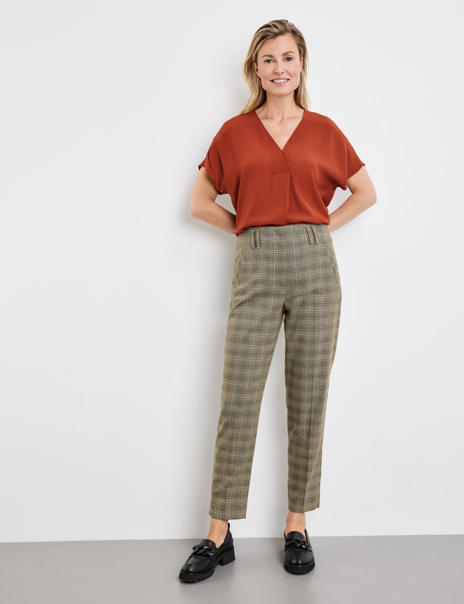 Gerry Weber Fein Karierte 7/8 Hose 3 Gerry Weber Fein Karierte 7/8 Hose