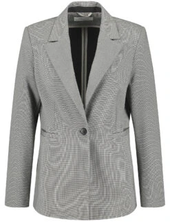 Gerry Weber Verkäufe -Gerry Weber Verkäufe fein karierter blazer mit klassischem schnitt 02