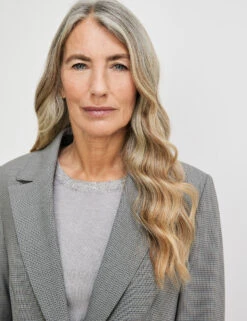 Gerry Weber Fein Karierter Blazer Mit Klassischem Schnitt -Gerry Weber Verkäufe fein karierter blazer mit klassischem schnitt 100