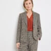 Gerry Weber Fein Karierter Blazer Mit Revers -Gerry Weber Verkäufe fein karierter blazer mit revers 110