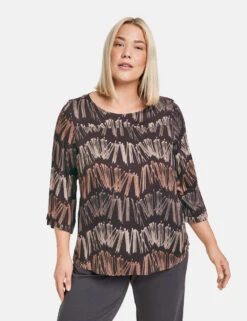 Fein Schimmernde 3/4 Arm Bluse -Gerry Weber Verkäufe fein schimmernde 34 arm bluse 01