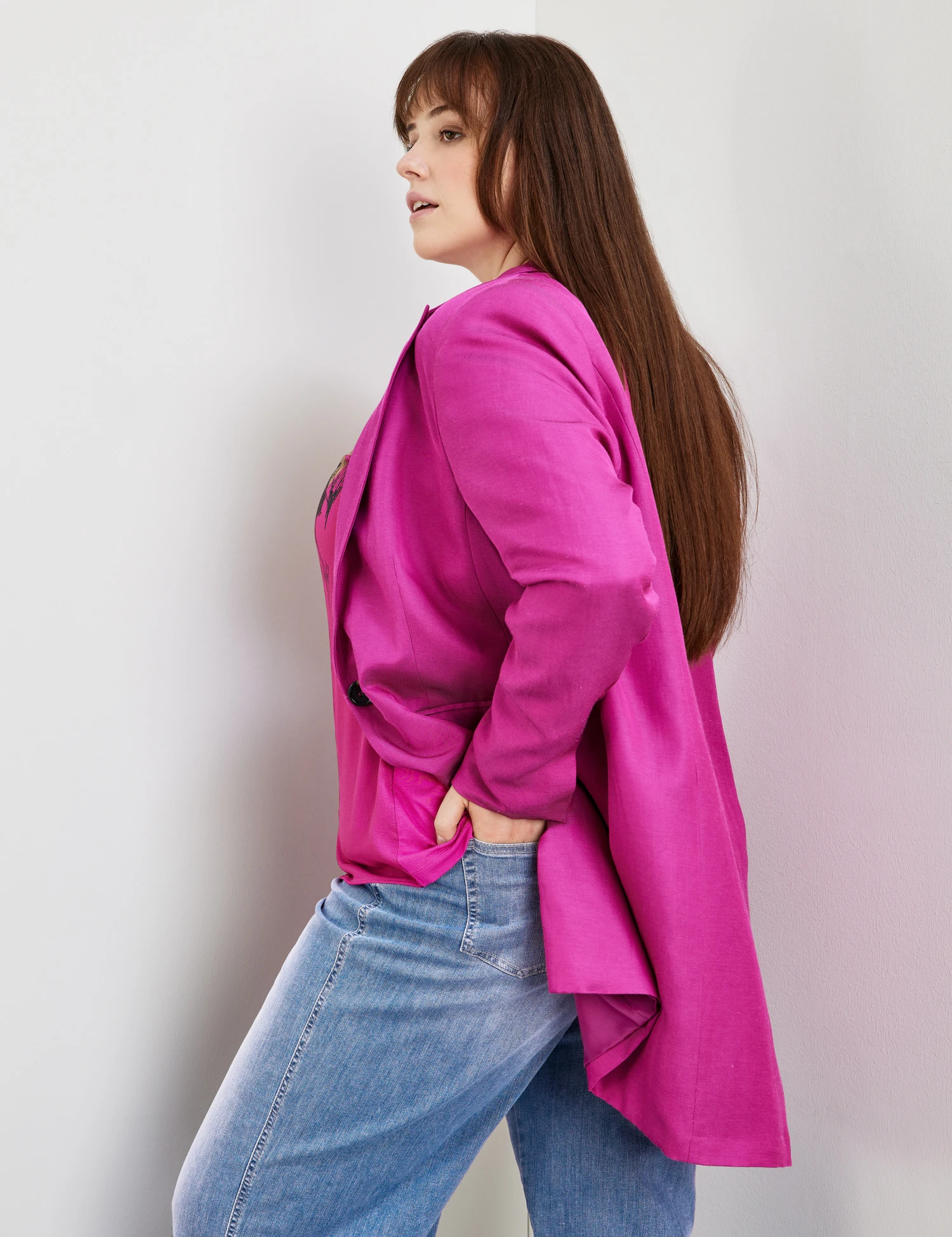 Fein Schimmernder Longblazer 8 Fein Schimmernder Longblazer – Bild 6