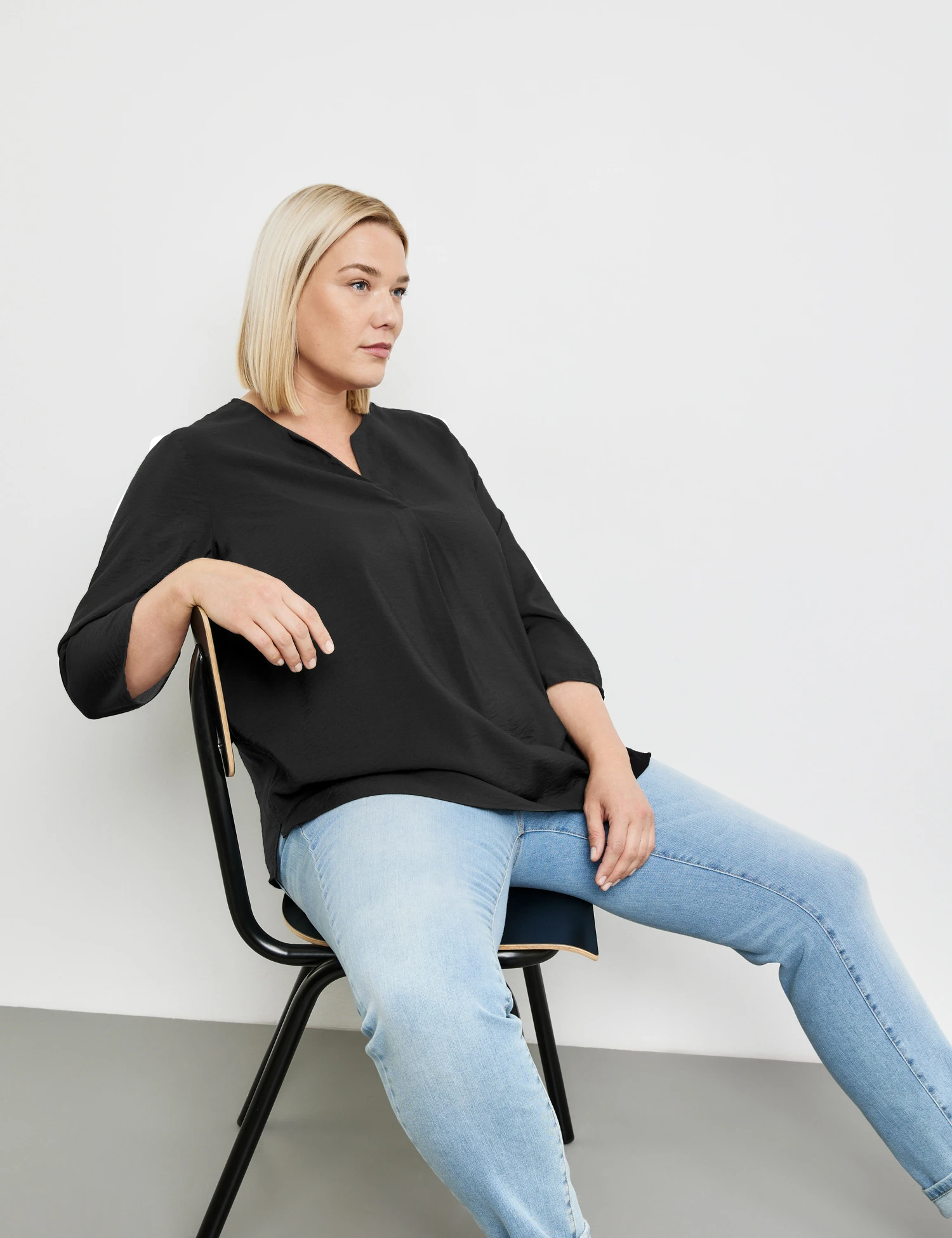 Feine 3/4 Arm Bluse 7 Feine 3/4 Arm Bluse – Bild 5