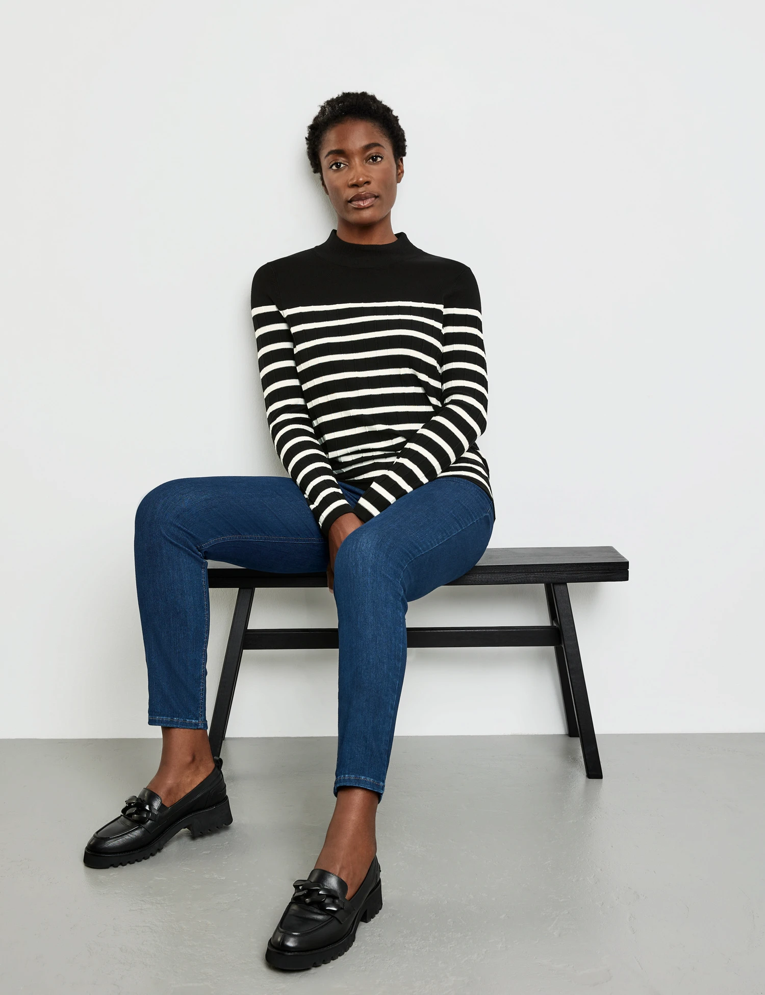 Gerry Weber Feinstrickpullover Mit Längsbiesen 7 Gerry Weber Feinstrickpullover Mit Längsbiesen – Bild 5