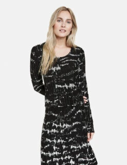 Taifun Figurbetonter Pullover Mit Strickmuster -Gerry Weber Verkäufe figurbetonter pullover mit strickmuster 01