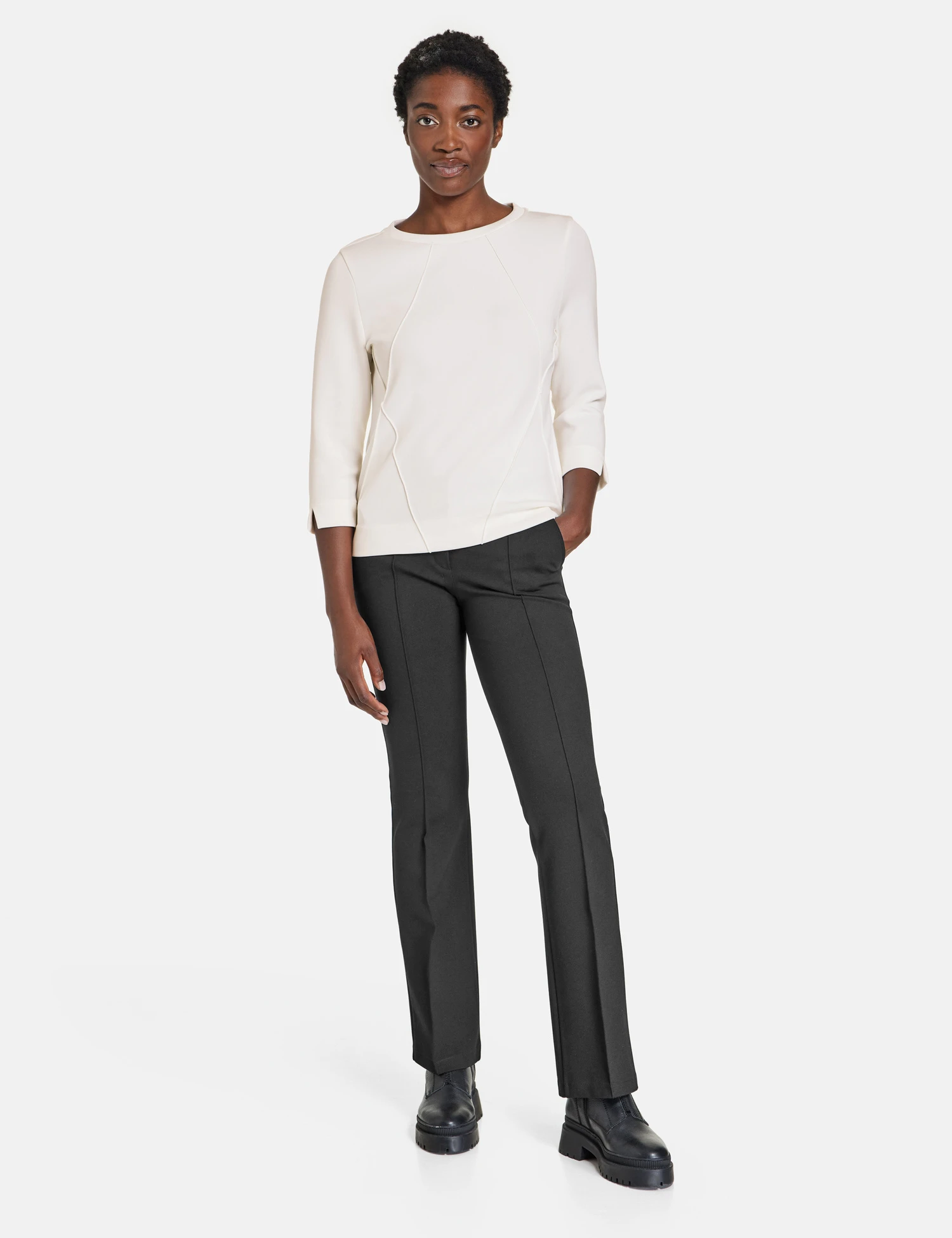 Gerry Weber Flared-Hose Mit Längsbiese Und Stretchanteil 9 Gerry Weber Flared-Hose Mit Längsbiese Und Stretchanteil – Bild 7