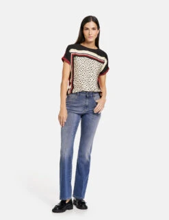 Gerry Weber Flared Jeans Mit Washed-Out Effekt -Gerry Weber Verkäufe flared jeans mit washed out effekt 01