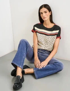 Gerry Weber Flared Jeans Mit Washed-Out Effekt -Gerry Weber Verkäufe flared jeans mit washed out effekt 102