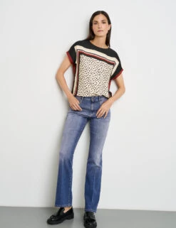 Gerry Weber Flared Jeans Mit Washed-Out Effekt