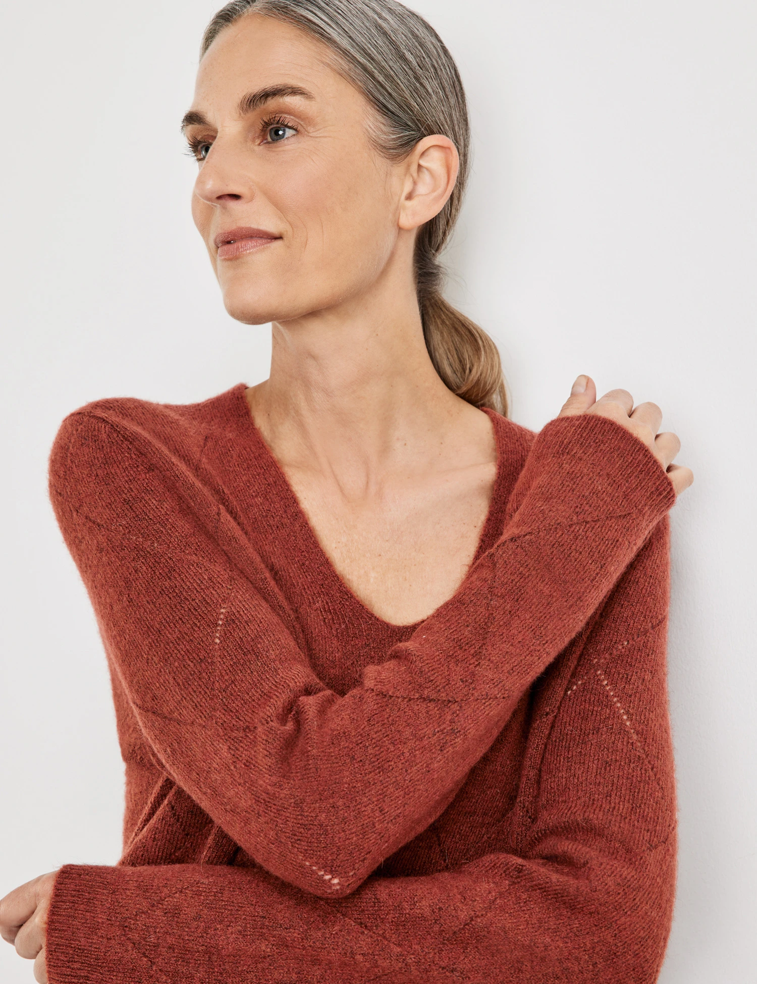 Gerry Weber Flauschiger Pullover Mit Ajour-Details 6 Gerry Weber Flauschiger Pullover Mit Ajour-Details – Bild 4