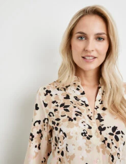 Taifun Fließende Bluse Mit Allover-Dessin -Gerry Weber Verkäufe fliessende bluse mit allover dessin 100