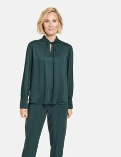 Gerry Weber Fließende Bluse Mit Dekorativem Ausschnitt -Gerry Weber Verkäufe fliessende bluse mit dekorativem ausschnitt 01
