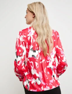 Taifun Fließende Langarmbluse Mit Allover-Print -Gerry Weber Verkäufe fliessende langarmbluse mit allover print 104