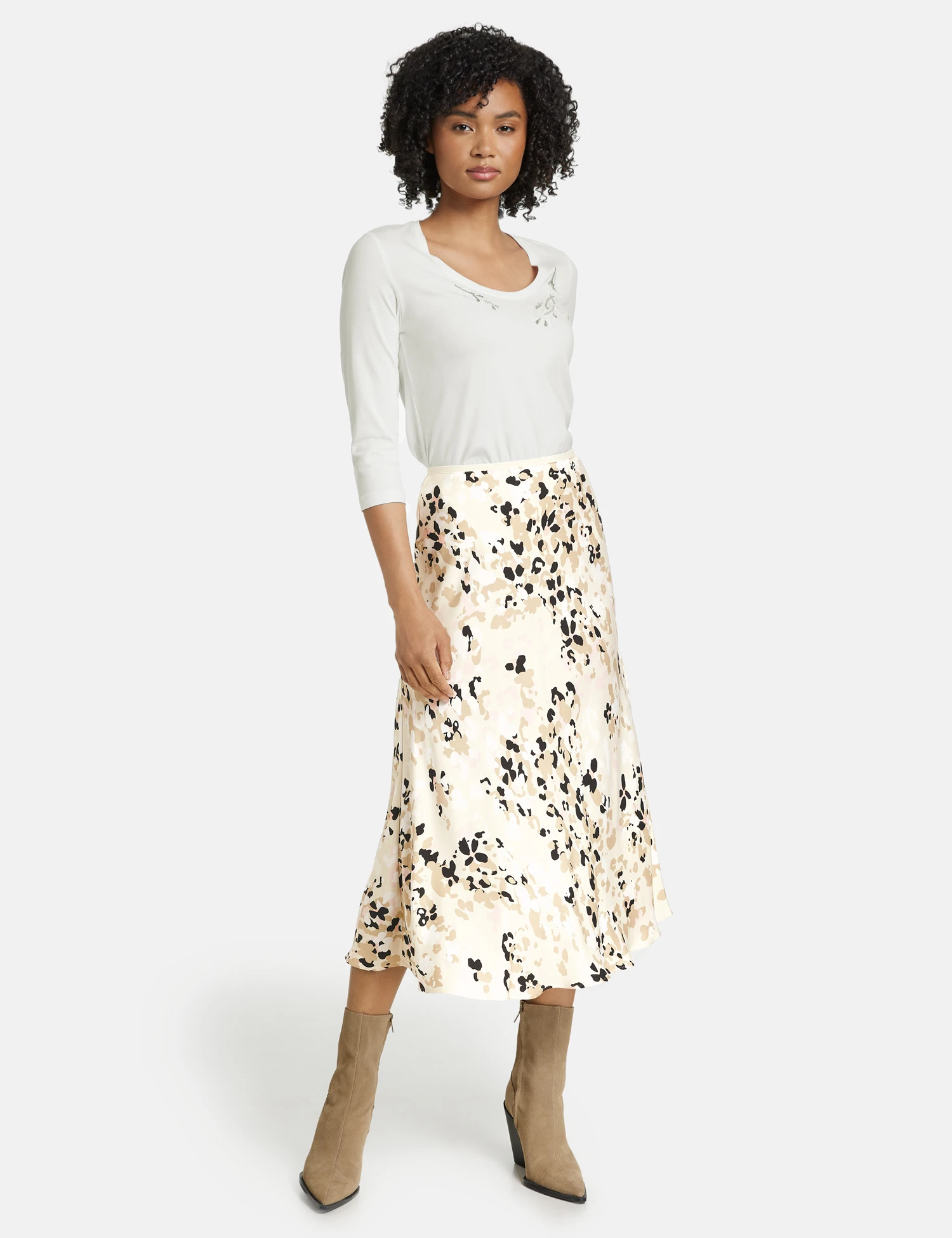 Taifun Fließender A-Linien-Rock Mit Elastischem Bund 8 Taifun Fließender A-Linien-Rock Mit Elastischem Bund – Bild 6