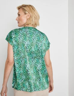 Gerry Weber Fließendes Blusenshirt Mit Allover-Print -Gerry Weber Verkäufe fliessendes blusenshirt mit allover print 104